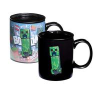 Tasse Minecraft Creeper à Changement de Chaleur - Tasse Officielle Changeant avec Boisson Chaude, Cadeau Original pour Gamers, 295 ml (10 fl oz)