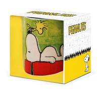 Logoshirt® Snoopy & Woodstock I Authentic Peanuts I Mug I Tasse à café I Porcelaine I 300 ml I Dans une boîte cadeau colorée I Design original sous licence