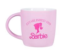 Paladone Tasse en céramique Barbie – Sous licence officielle, logo rose – 400 ml Rose et blanc