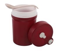 Tasse Petit-déjeuner et Cuillère 350ml avec Couvercle Isotherme | Boîte à Lunch de Voyage, Compatible Micro-ondes, pour Céréales, Porridge et Soupe Chaude