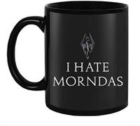 Tasse Petit Dejeuner Ich Hasse Morndas Elder Scrolls Porcelaine Tasses À Café En Céramique Rétro Tasses À Café Pour Frère Maison Bureau