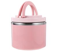 Tasse Petit-déjeuner Isotherme 630ml en Acier Inoxydable Couvercle | Large Ouverture, Isolation sous Vide, Format Portable Rose, pour Porridge ou Café au Bureau, Campus et Extérieur