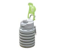 Tasse pliable - Tasse à eau pliable de 23,4 cm, bouteille pliable avec couvercle, bouteille d'extérieur pliable anti-fuite | Fournitures d'eau de voyage pour plage, avion, stade, été, cour, jardin