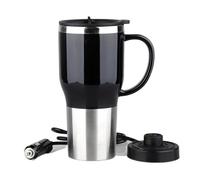 Tasse thermique pour voiture, chaudière à eau pour voiture | Chauffe-café | Électrique de 12 V | Tasse électrique portable de voyage, chaudière de voiture élégante avec poignée 450 ml