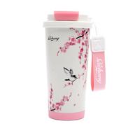Tasse Thermos, Gobelet Isotherme 520ml, Mug de Voyage en Acier Inoxydable | Étanche et Anti-Fuite, Double Paroi, Compatible Lave-Vaisselle, Thermos Café, avec Paille Rétractable