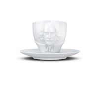 OEM Tasse William Shakespeare en porcelaine avec sous-tasse 2 unités Blanc
