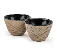 Tasse XILIN 100 ml, set de 2 pc, chameau jaune, fonte, Bredemeijer