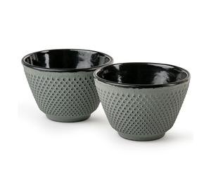 Tasse XILIN 100 ml, set de 2 pc, léger vert, fonte, Bredemeijer