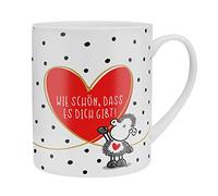 Tasse XL « Wie schön dass es Dich gibt », rouge