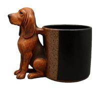 tasseà café en forme de chien 3D, tasseà boisson de bureau en céramique - tasseen forme d'animal mignon pour boissons chaudes et froides | Système de conception en céramique robuste de qualité supé