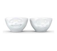 Set de 2 Bols - TASSEN - Plaisantin et Gourmand - Porcelaine - 100ml - Blanc