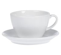 Tasses à café au lait Esmeyer BISTRO, lot de 6, blanc