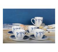 Tasses à café avec sous tasses méduse - lot de 4