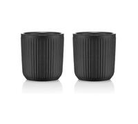 Bodum Set de 2 mugs Douro – double paroi, porcelaine noire – 10 odum