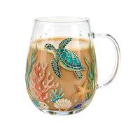 Tasses à café décoratives colorées rétro colibri abeille verrerie | Tasse à thé en verre floral bohème pour cocktail, lait, café, vin, thé, jus, maison, salle à manger, cuisine