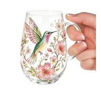 Tasses À Café Décoratives Verrerie Colorée Décorative Rétro Colibri et | Tasse À Thé En Verre Floral Bohème Pour Café Glacé Et Cocktail Pour La Maison Salle À Manger Cuisine Bar Fête Des