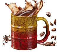 Tasses à café en céramique | 700 ml | Tasse à café antidérapante style dégradé de couleur rétro - Passe au micro-ondes et au lave-vaisselle - Pour la maison, le bureau, la salle de classe, le thé de