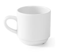 Tasses à café et à thé OPTIMA, porcelaine blanche, 230 ml, lot de 12 - Hendi 770