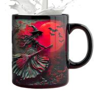 Tasses à café sur le thème d'Halloween 325 ml | Tasse en céramique pour le thé, le brunch, le matin, le dortoir, la cafétéria, la salle de pause, le lieu de travail