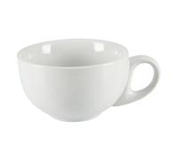 Olympia Tasses à cappuccino Porcelaine blanche 284ml – Vitrifiées, bords roulés – Lot de 12