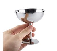 Tasses à crème glacée en acier inoxydable servant des bols à dessert pour pouding aux fruits de salade(Grand)