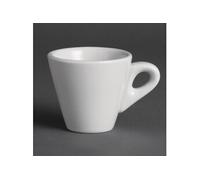 Olympia Lot de 12 tasses espresso coniques 60 ml blanc porcelaine vitrifiée Y111