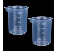 Tasses à mesurer transparentes de 100 ml, gobelet gradué en plastique pour liquide, laboratoire, cuisine, cuisine, pâtisserie, outil de mesure