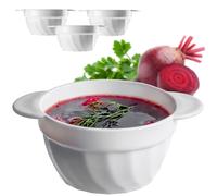Tasses à soupe KADAX, bols à soupe en verre renforcé de 650 ml, 650 ml