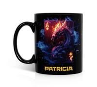 Tasses À Thé Avec Poignée Tasse Dragon Magique Animal Noir Inspiré Par Les Dragons Amoureux Ou Lui Aquarelle Tasses À Café Pour Décorer Amies Femme 330Ml