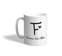 Tasses À Thé Lettre F monogramme cœur amour Tasses À Café Collègue 330ml | Tasse amusante Humorous Mug pour thé Stagiaire Femme