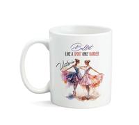 Tasses En Porcelaine Drôle Tasse À Café En Porcelaine Le Ballet, Comme Un Sport, Mais En Plus Difficile Et Magnifique. Humour Tasses De Petit Déjeuner Pour Amies Fête Des Pères Maman 330Ml