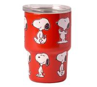 Tasses et mugs - Tasse mug isotherme café expresso QuyCup Peanuts Snoopy 80ml (Rouge)