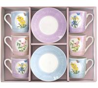 Tasses et soucoupes en porcelaine Royal Blossom