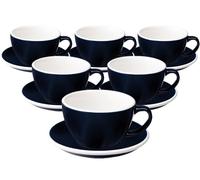 Tasses - Loveramics - Café Latte Et Sous-tasses Egg Denim 30 Cl X6
