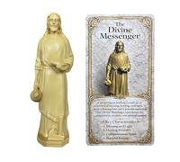 Tastetreasure Statue de St Joseph pour la vente de maison, figurine de Saint Joseph de 12,7 cm avec carte de prière Cher St Joseph, statue religieuse catholique pour bénédiction de la maison, cadeau