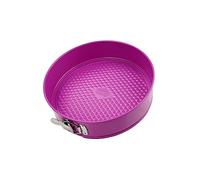 Tasty 678669 Moule à manqué à charnière 26 cm, moule à manqué 26 cm, moule à gâteau rond, moule à charnière, Acier au carbone, Fuchsia, 26 cm