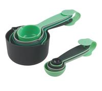 Tasty Lot de 10 tasses doseuses et cuillères doseuses aux couleurs vives - Passe au lave-vaisselle, pratiques et respectueuses de l'environnement - Parfait pour l'équipement initial de toute cuisine,