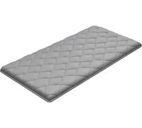 Tatami japonais, matelas tatami japonais pliable double, matelas futon avec sac de rangement et fermeture, tapis de sol 9 couches pour dormir, dortoir, méditation, yoga, 2032 x 991 x 89 mm, gris