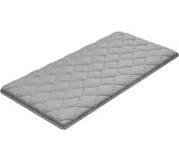 Tatami japonais, matelas tatami japonais pliable taille twin, matelas futon avec sac de rangement et fermeture, tapis de sol 9 couches pour dormir, dortoir, méditation, yoga, 2032 x 991 x 63,5 mm, gri