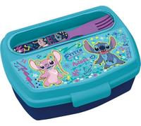 Tataway Boîte à Lunch Disney Stitch Pour Enfants Avec Couverts Inclus - Boîte à Lunch Scolaire En Plastique Sans BPA - Fermeture Sécurisée, Légère Et Colorée, Parfaite Pour La Maternelle, Les Sorties