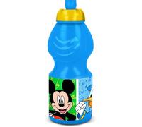 Tataway Bouteille de sport Mickey Has Fun 400 ml : légère, pratique et résistante, avec le design amusant de Mickey Mouse, parfaite pour l'école, le sport et les loisirs