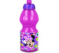 Tataway Bouteille de sport Minnie Bold Florals 400 ml : légère, réutilisable et pratique pour tous les jours, avec un élégant motif floral dédié à la douce Minnie Mouse