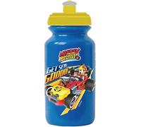 Tataway Bouteille pour enfant en plastique bleu Disney Mickey Mouse 380 ml avec fermeture anti-goutte et bande antidérapante
