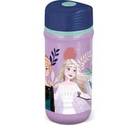TATAWAY Disney Gourde Lilla Et Violet En Plastique Elsa Anna Olaf 390 Ml