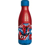 Tataway Flacon en plastique rouge Marvel Spider-Man Spider-Man 560 ml pour enfants avec bouchon à vis