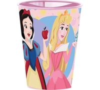 Tataway Gobelet en plastique rose Disney Princess Aurora Ariel 260 ml pour filles avec bec pour boire facilement