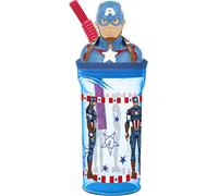 TATAWAY MARVEL Gobelet Bleu Captain America En Plastique Avengers 360 ml