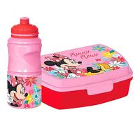 Set bouteille et boîte à sandwich - DISNEY - Minnie - 380 ml - Plastique recyclable - Antidérapant