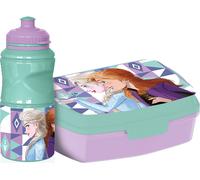 TATAWAY Set De Gourde 380 Ml Et Boîte À Sandwich Frozen Bleue Pour Enfants