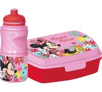 TATAWAY Set De Gourde 380 Ml Et Boîte À Sandwich Rose Minnie Pour Enfants